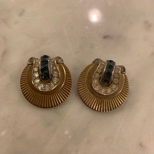 Vintage Gold and Silver Clip On Earrings
